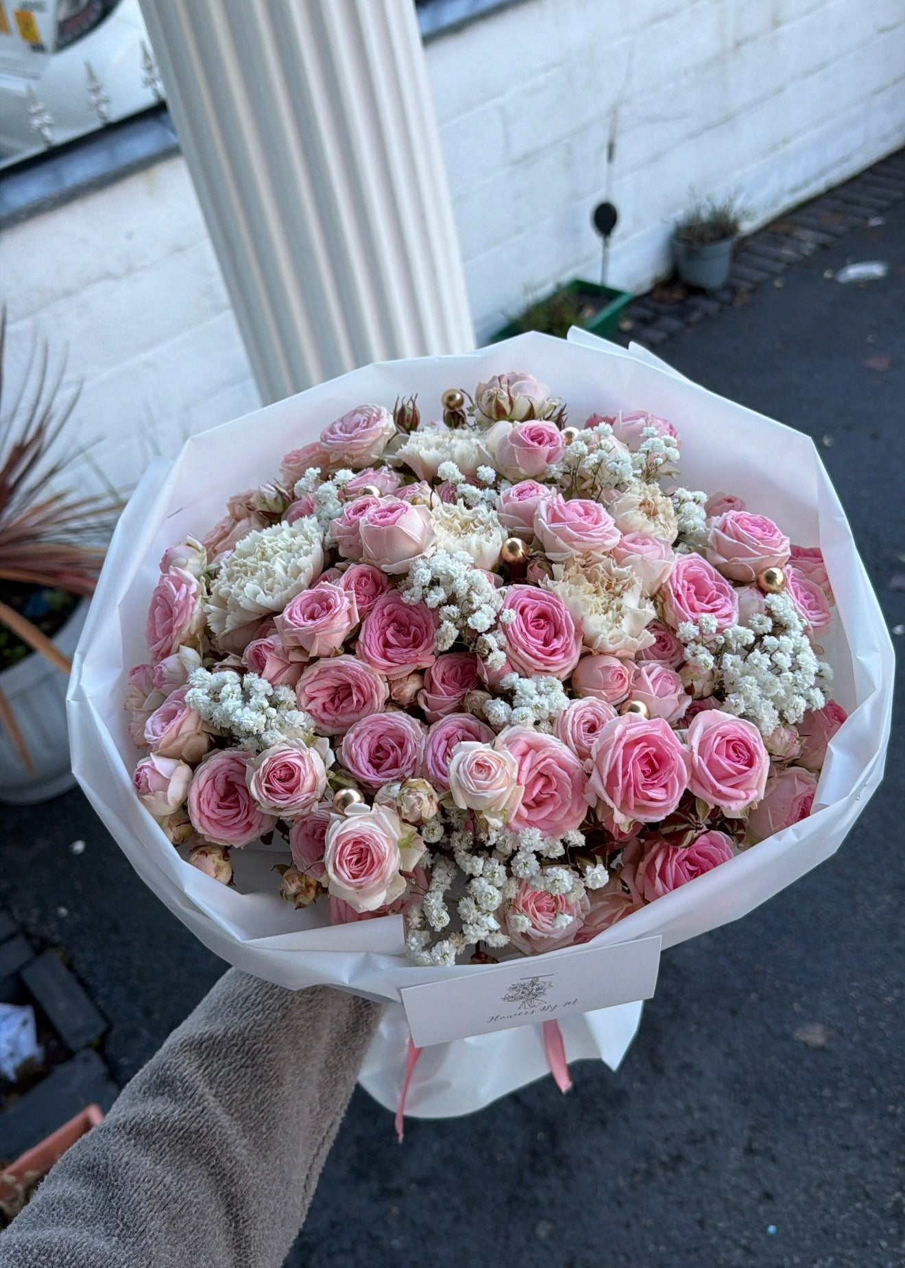 Pink and white mix